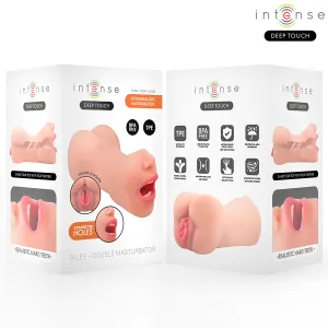 Riley Doppelmusturbator für Mund und Vagina von Intense Deep Touch