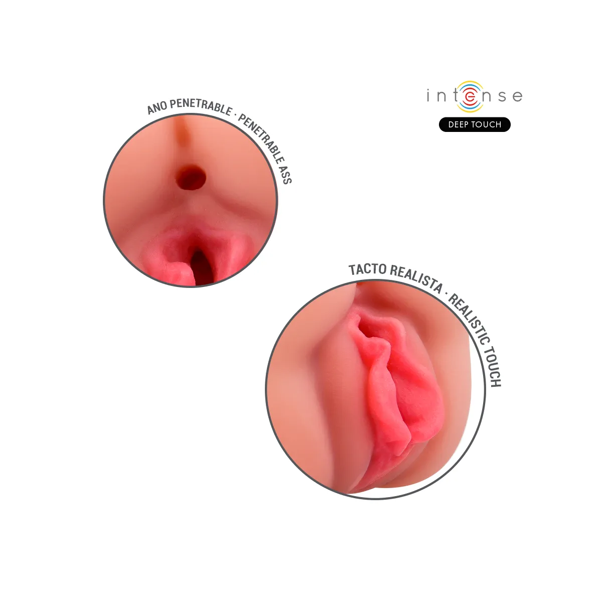 Riley Doppelmusturbator für Mund und Vagina von Intense Deep Touch | Fesselliebe.de