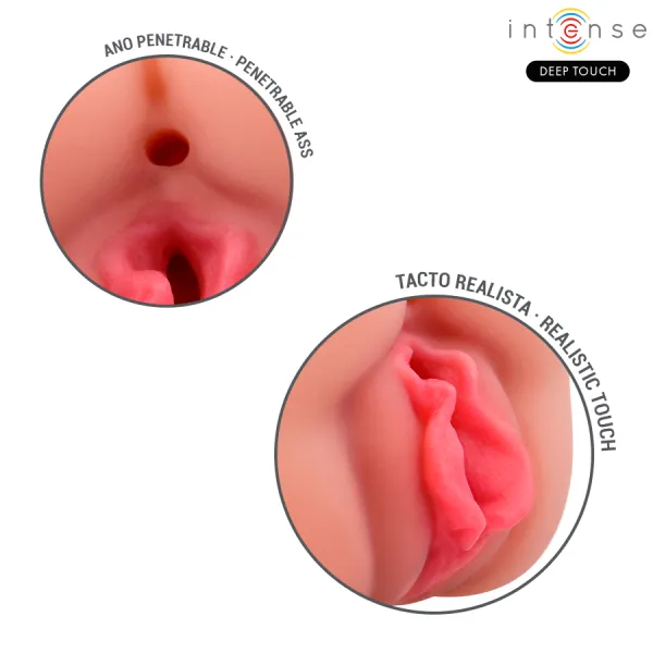 Riley Doppelmusturbator für Mund und Vagina von Intense Deep Touch | Fesselliebe.de
