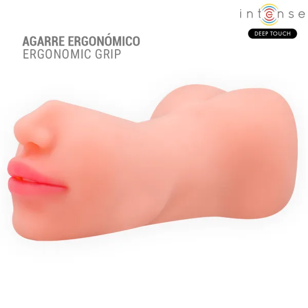 Riley Doppelmusturbator für Mund und Vagina von Intense Deep Touch | Fesselliebe.de