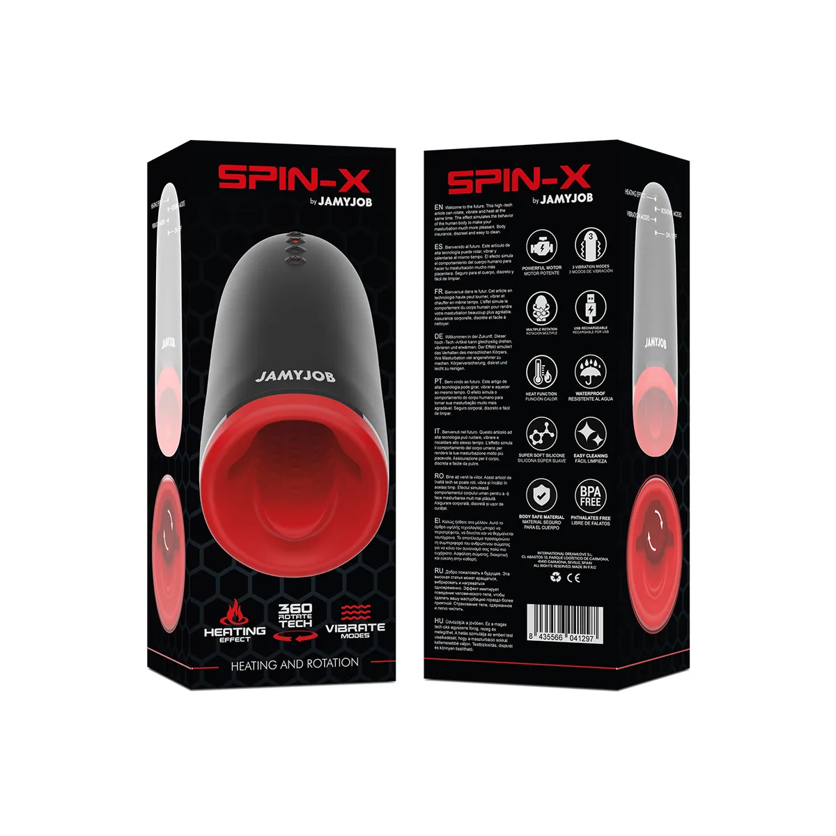 Spin-X Heiz- und Rotations-Masturbator von Jamyjob | Fesselliebe.de