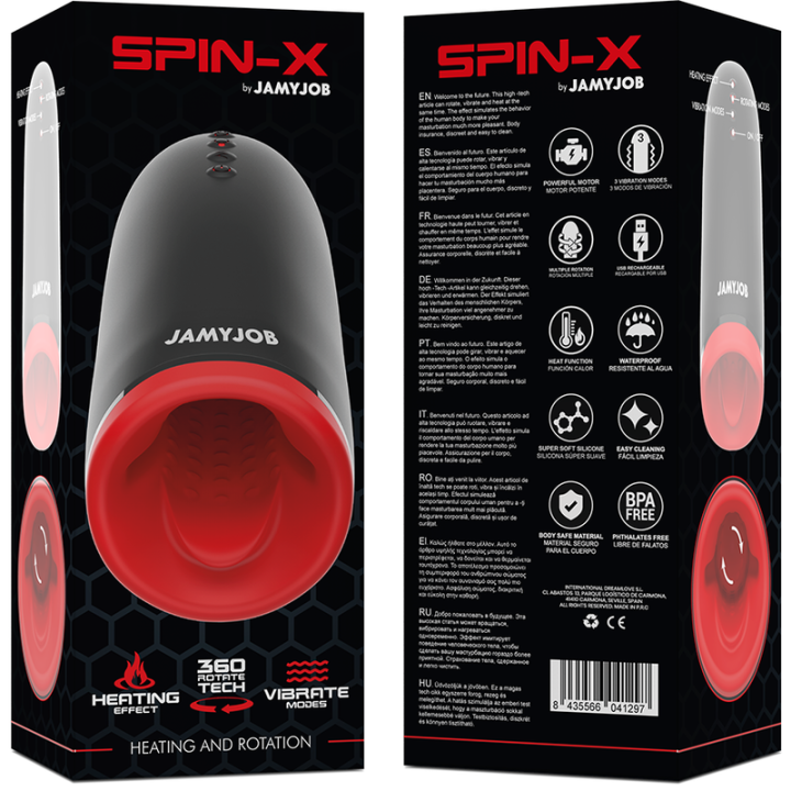 Spin-X Heiz- und Rotations-Masturbator von Jamyjob | Fesselliebe.de