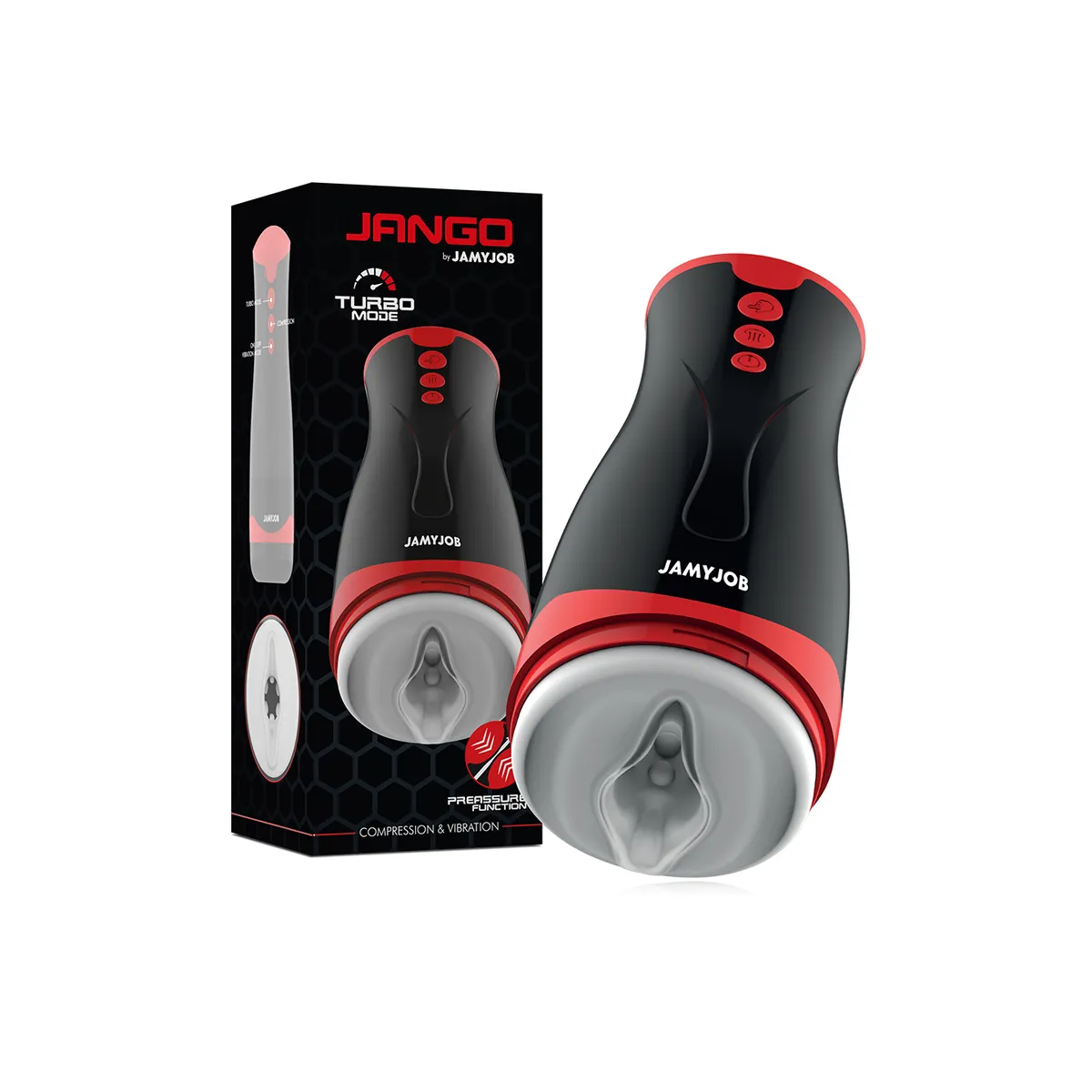 Jango Kompressions- und Vibrations-Masturbator von Jamyjob | Fesselliebe.de