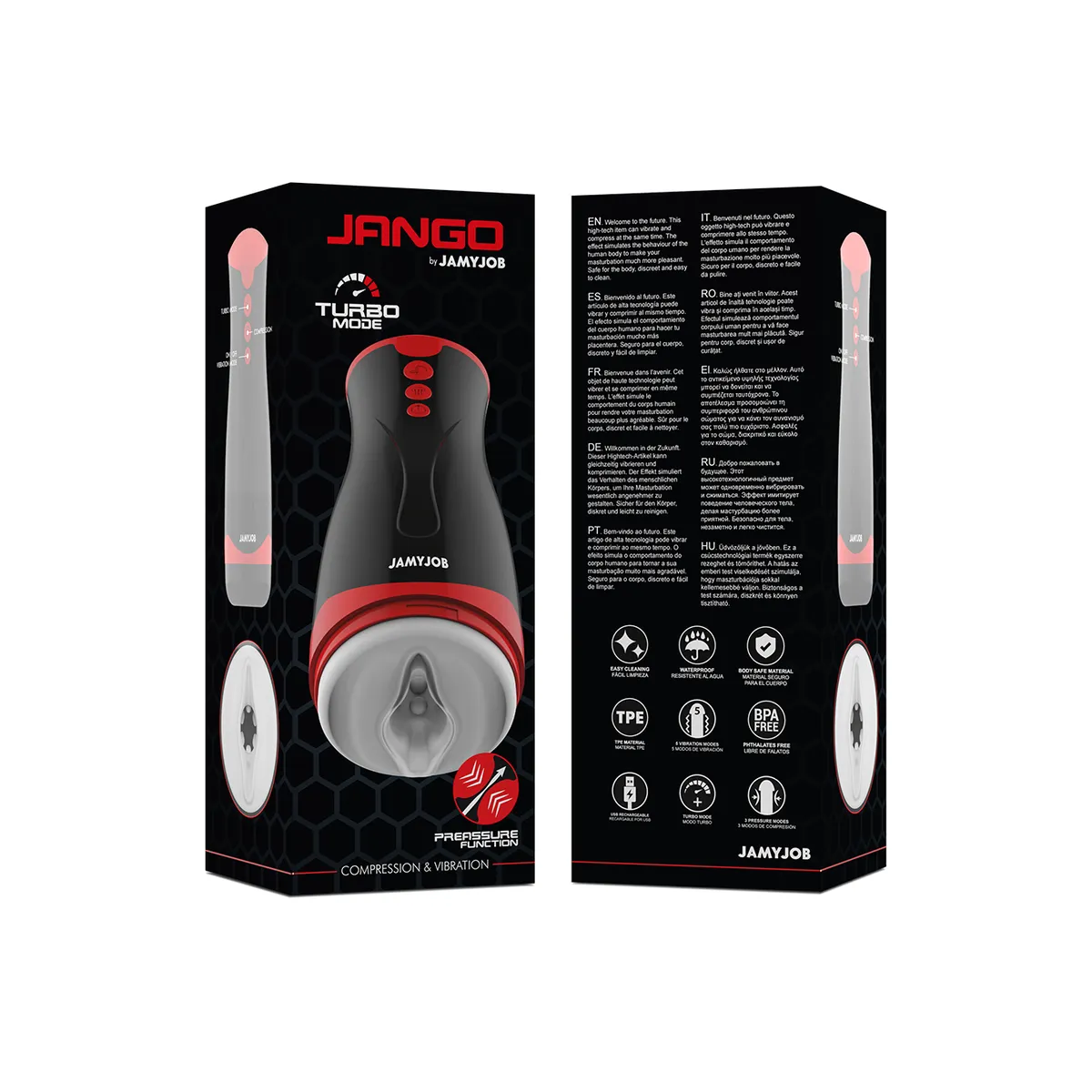 Jango Kompressions- und Vibrations-Masturbator von Jamyjob | Fesselliebe.de