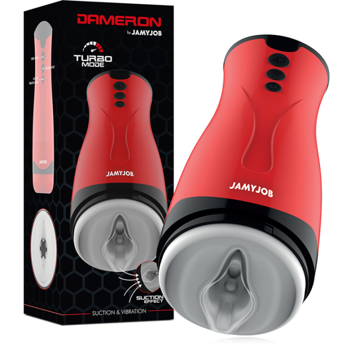 Dameron Saug- und Vibrationsmasturbator von Jamyjob | Fesselliebe.de