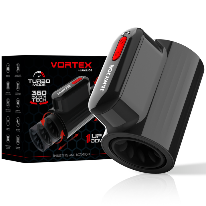 Vortex-Stoß- und 360-Drehbarer Tech-Turbo-Modus-Masturbator von Jamyjob | Fesselliebe.de