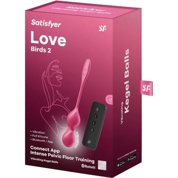 Love Birds 2 Vibrierende Kegel-Kugeln + Kostenlose App von Satisfyer Balls | Fesselliebe.de