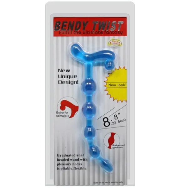 Bendy Twist Blaue Analkugeln von Baile Anal | Fesselliebe.de
