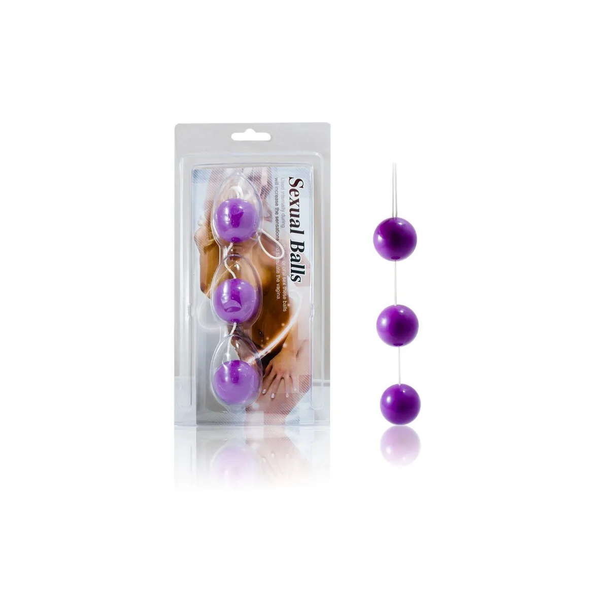 Streifen Lila Abs-Analkugeln von Baile Stimulating | Fesselliebe.de