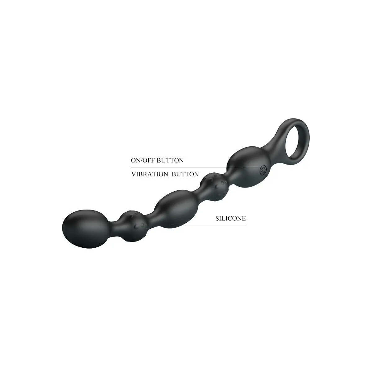 Van Anal Balls 10 Vibrationen wiederaufladbares Silikon von Pretty Love | Fesselliebe.de