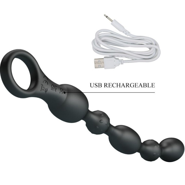 Van Anal Balls 10 Vibrationen wiederaufladbares Silikon von Pretty Love | Fesselliebe.de