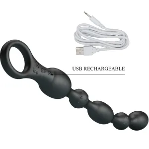Van Anal Balls 10 Vibrationen wiederaufladbares Silikon von Pretty Love