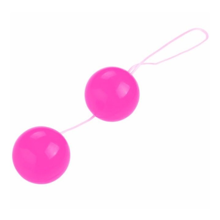 Zwillingsbälle Rosa Chinesische Bälle Unisex von Baile Stimulating | Fesselliebe.de