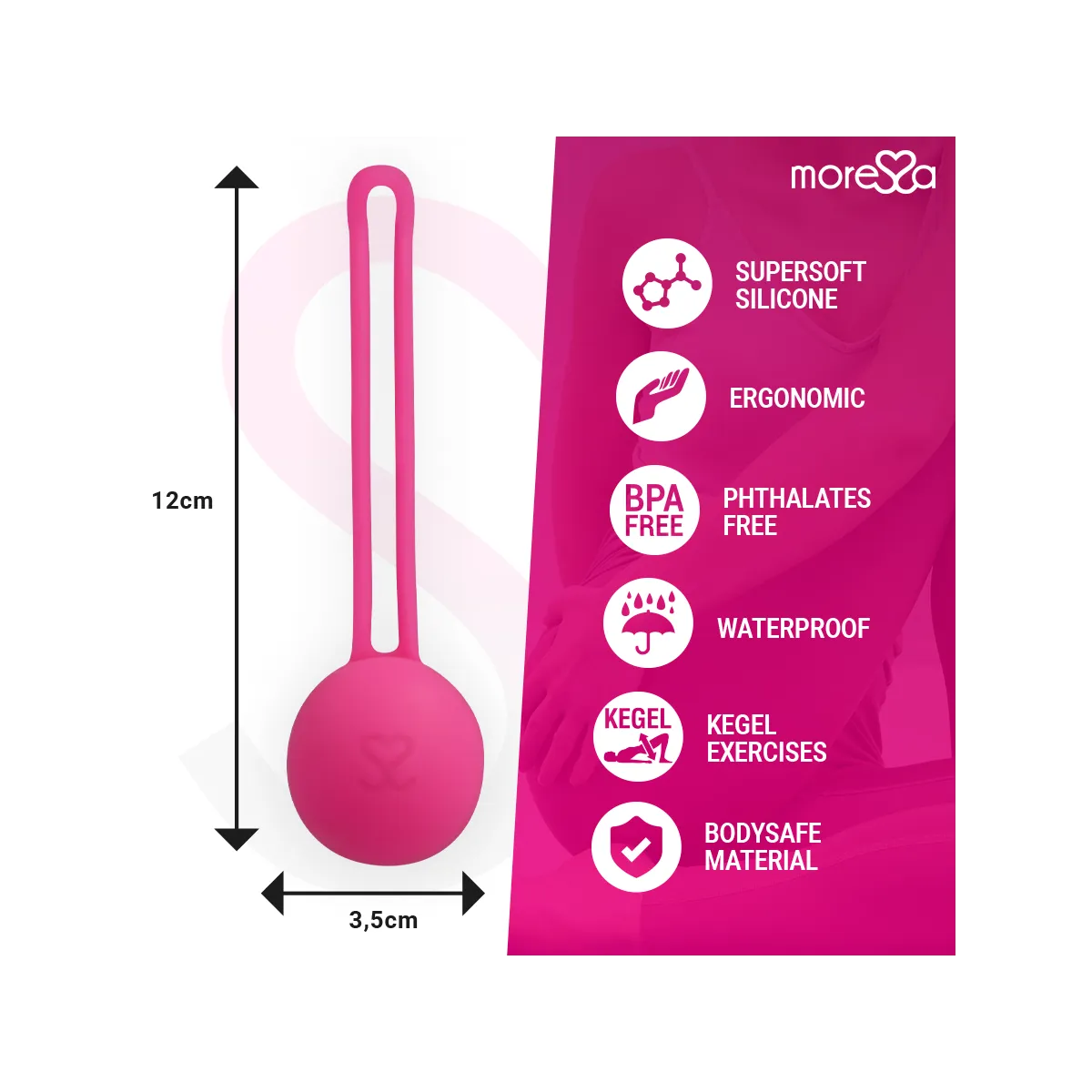 Osian One Premium Silikon Rosa von Moressa | Fesselliebe.de