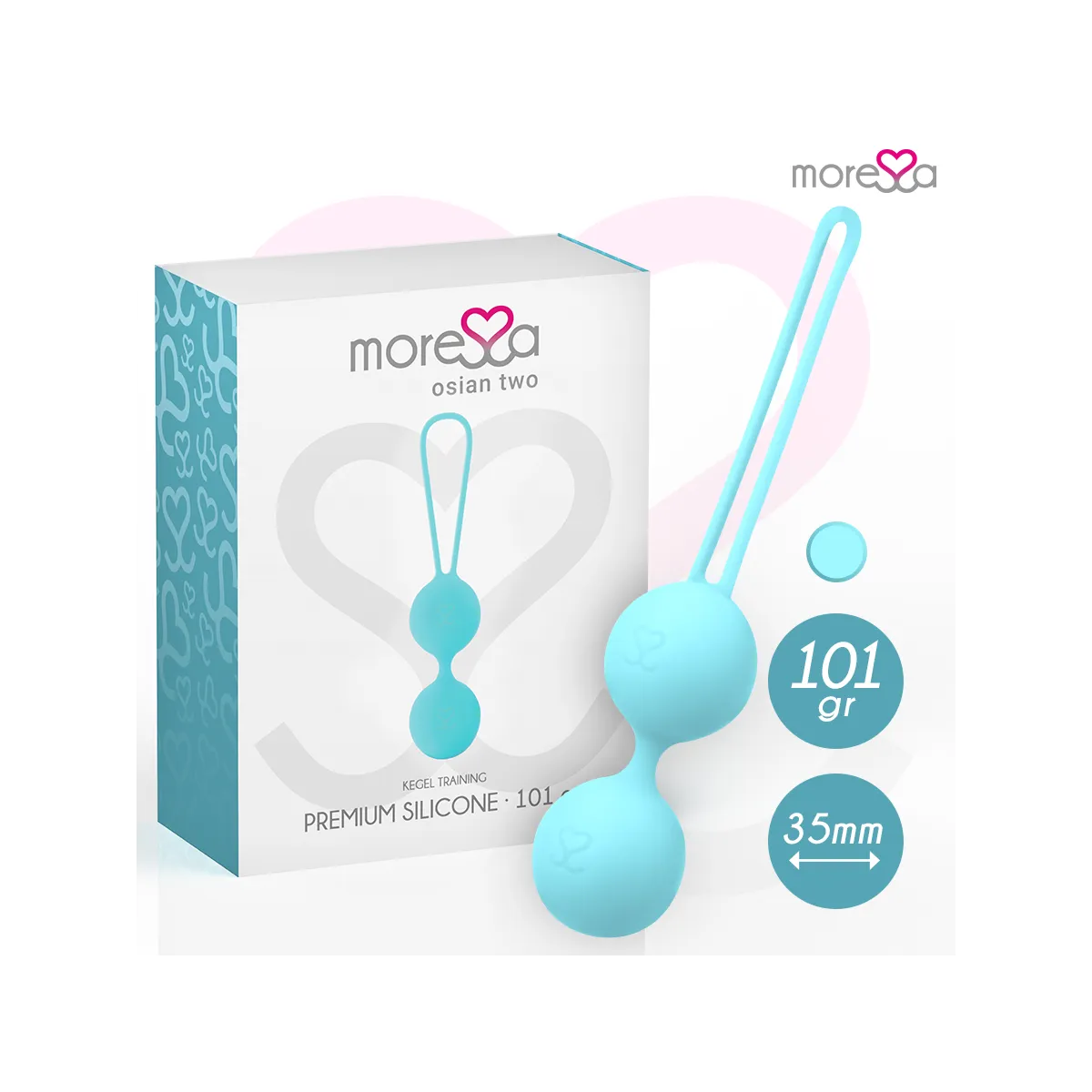 Osian Zwei Premium Türkis-Silikon von Moressa | Fesselliebe.de