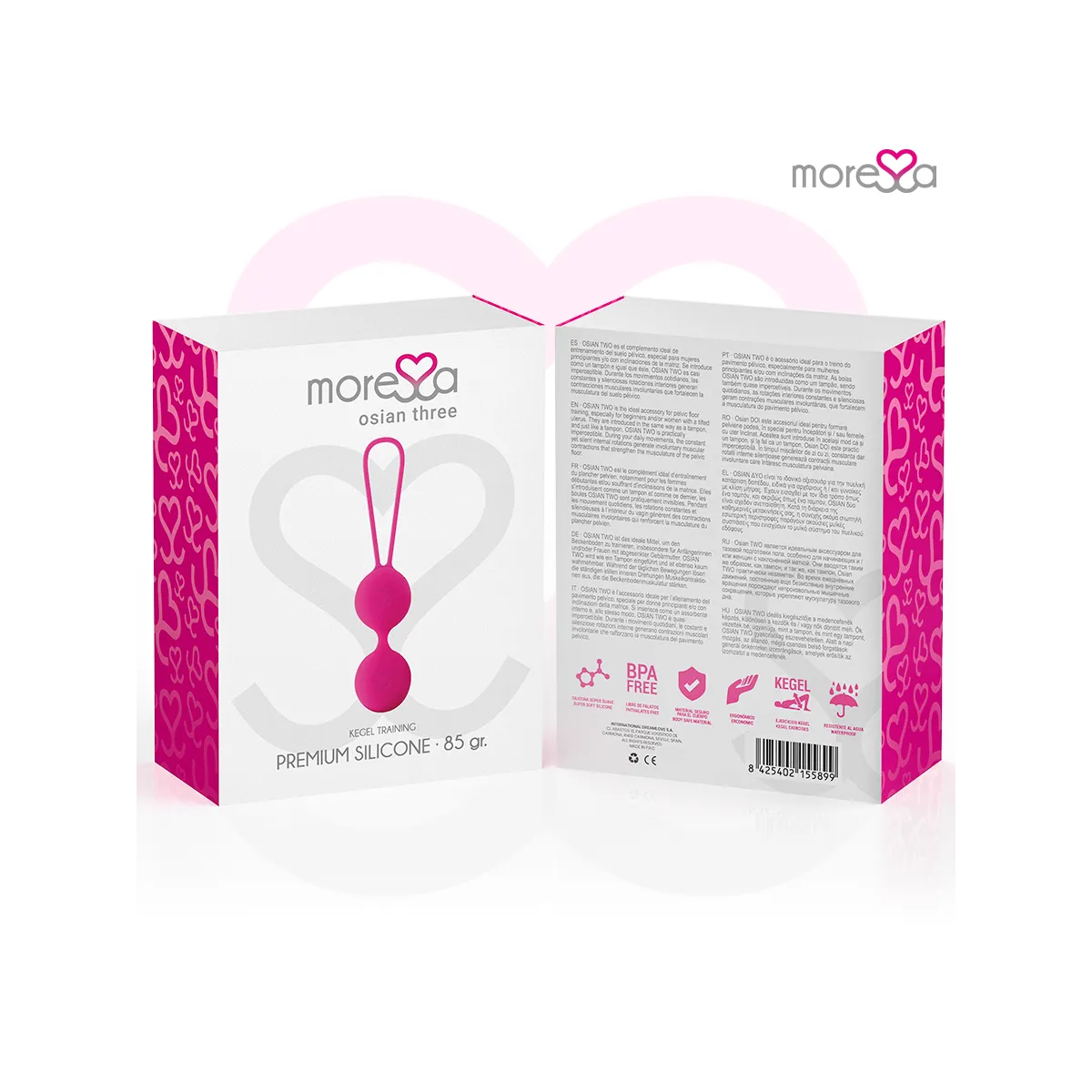 Osian Drei Premium Silikon Rosa von Moressa | Fesselliebe.de