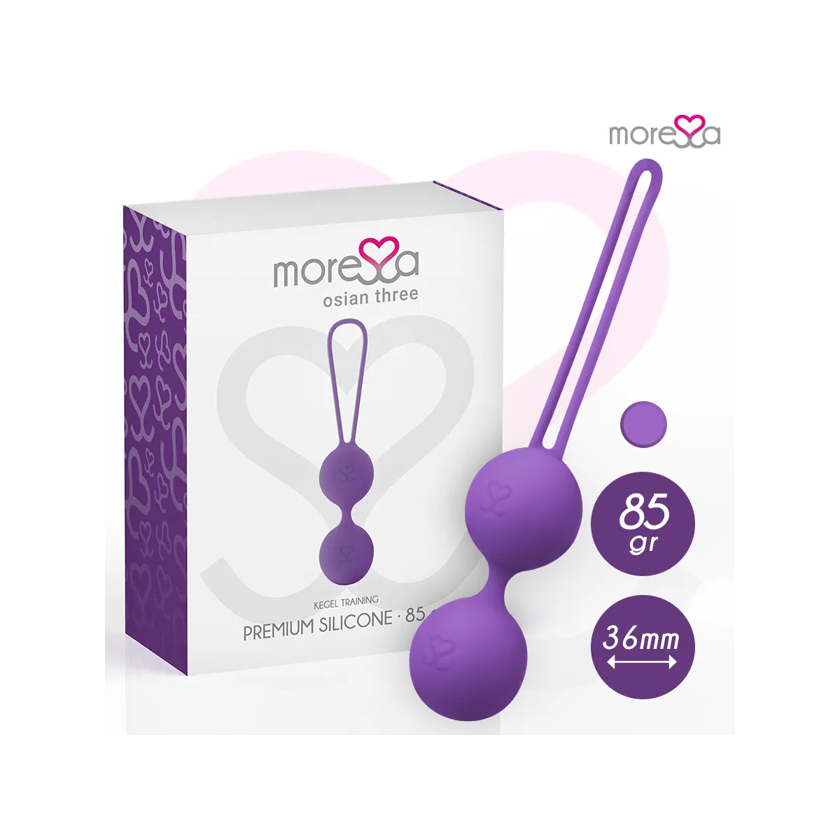 Osian Drei Premium Lila Silikon von Moressa | Fesselliebe.de