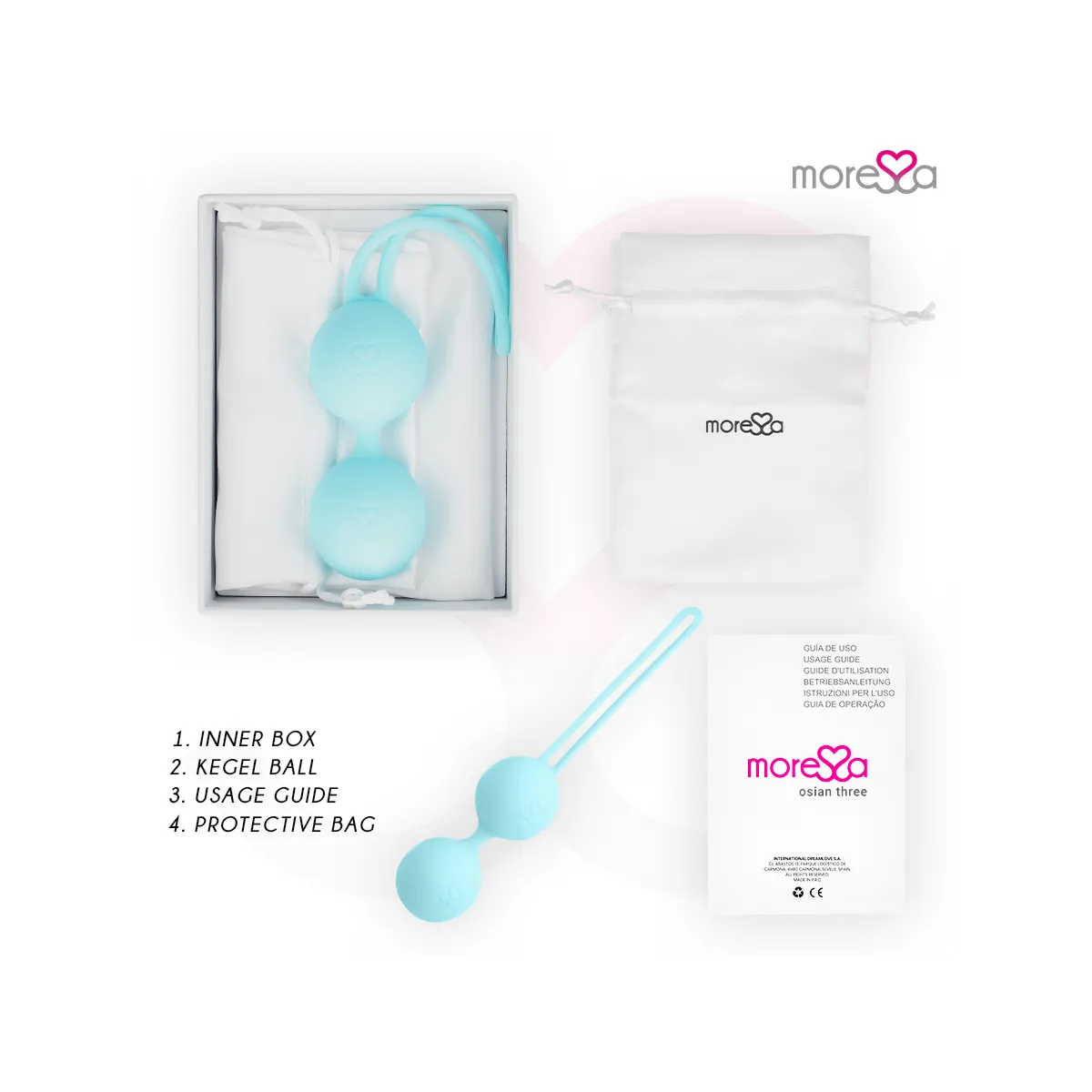 Osian Drei Premium Türkis-Silikon von Moressa | Fesselliebe.de