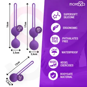 Osian Set Premium Lila Silikon von Moressa