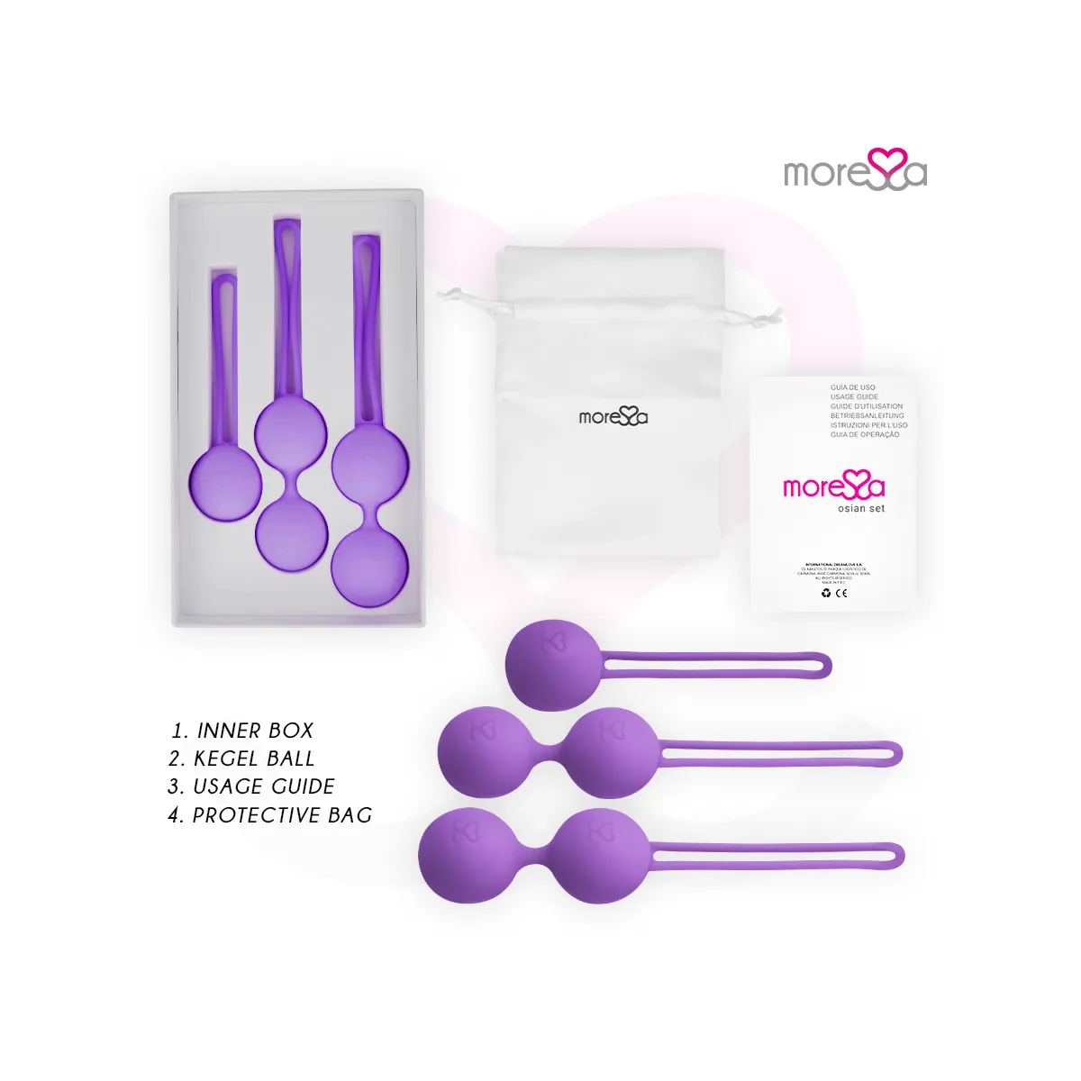 Osian Set Premium Lila Silikon von Moressa | Fesselliebe.de