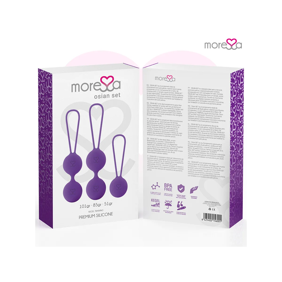 Osian Set Premium Lila Silikon von Moressa | Fesselliebe.de