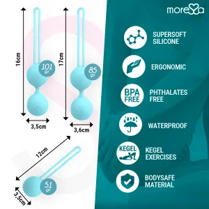 Osian Set Premium Türkis Silikon von Moressa