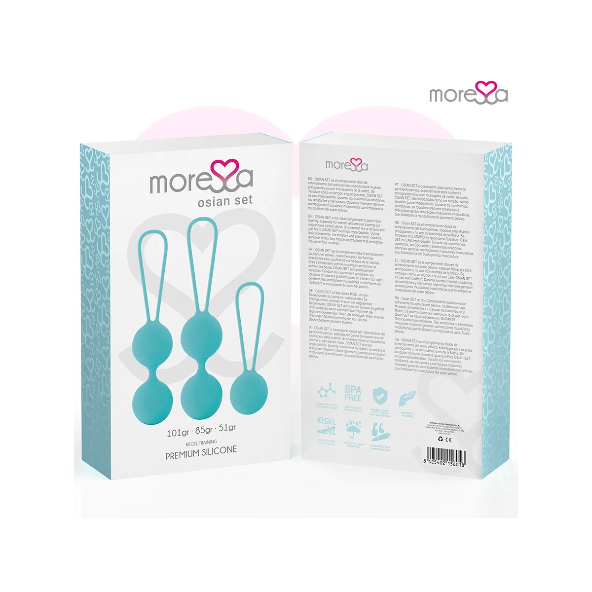 Osian Set Premium Türkis Silikon von Moressa | Fesselliebe.de