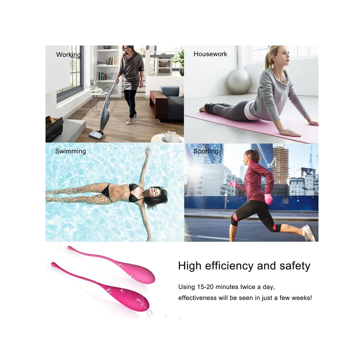 Kegel Fit Pelvic Muscle Training Set 6 Stücke von Leslie | Fesselliebe.de