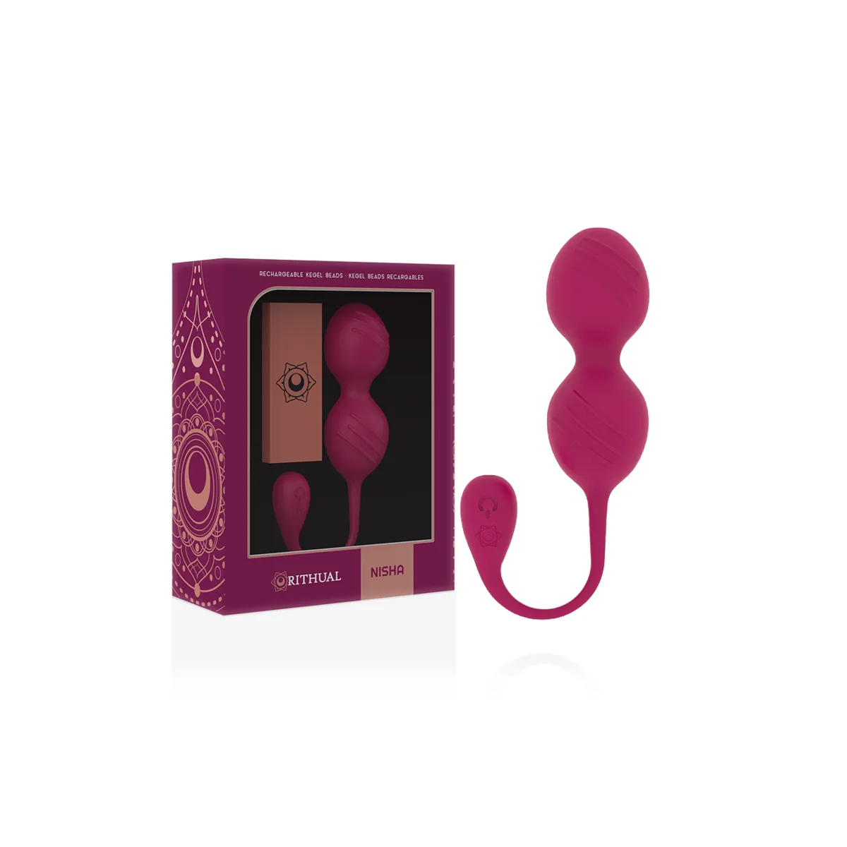 Nisha - wiederaufladbare Vibrierende Kegelbälle Orchidee von Rithual | Fesselliebe.de