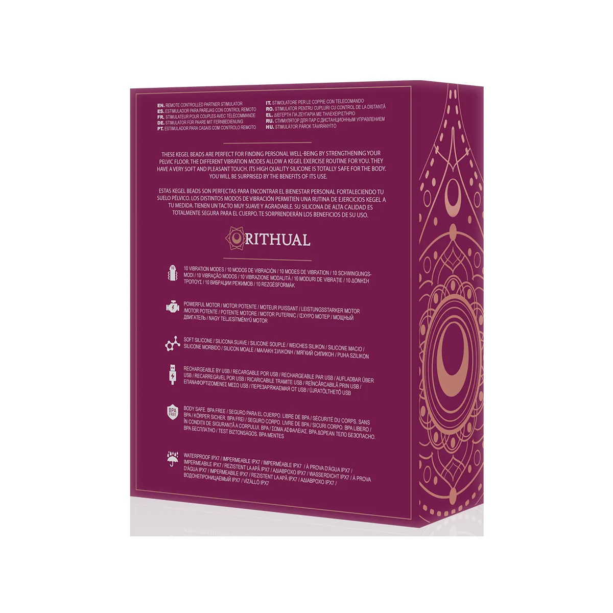 Nisha - wiederaufladbare Vibrierende Kegelbälle Orchidee von Rithual | Fesselliebe.de