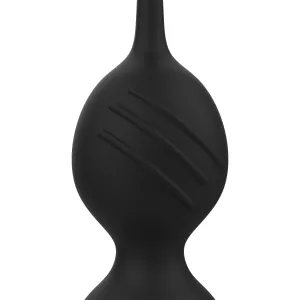 Nisha - wiederaufladbare Vibrierende Kegelbälle Schwarz von Rithual