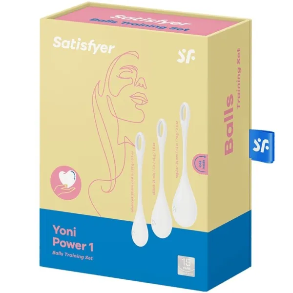 Yoni Power 1 Trainingsset Weiss von Satisfyer Balls | Fesselliebe.de