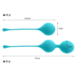 Kegel Balls Stück Kendall Blau von Intense Health & Fun | Fesselliebe.de