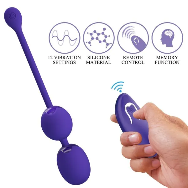 Willie Youth mit Fernbedienungsbälle & Violette Vibration von Pretty Love Led | Fesselliebe.de