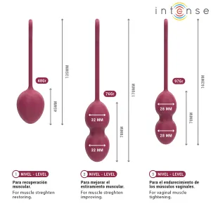 Charli Kegel Ball Kit Burgund von Intense Health & Fun