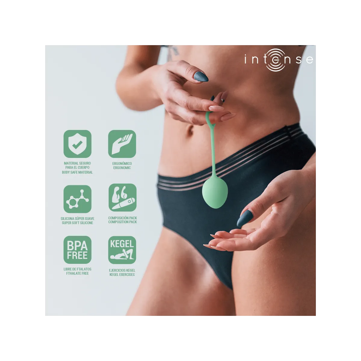 Charli Kegel Ball Kit Hellgrün von Intense Health & Fun | Fesselliebe.de