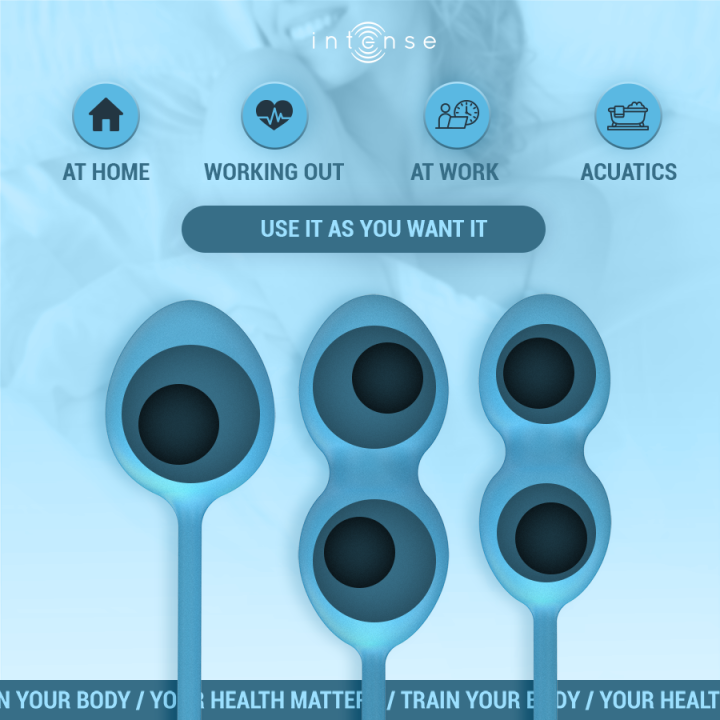 Charli Kegel Ball Kit Blau von Intense Health & Fun | Fesselliebe.de