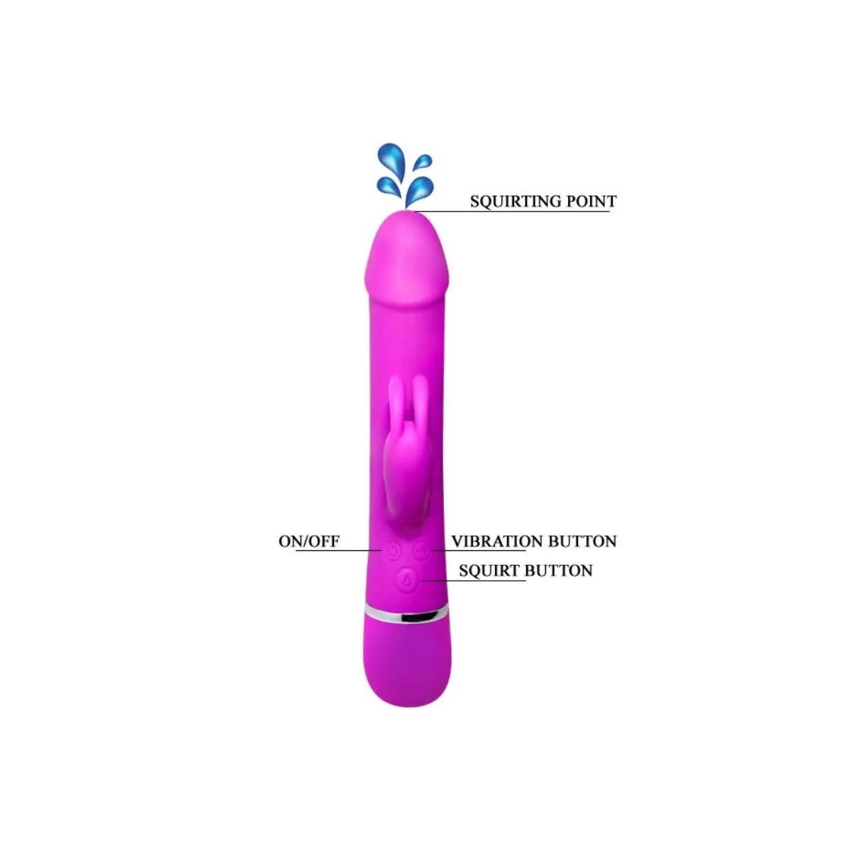 Henry Vibrator mit 12 Vibrationsmodi und Squirt-Funktion von Pretty Love Smart | Fesselliebe.de