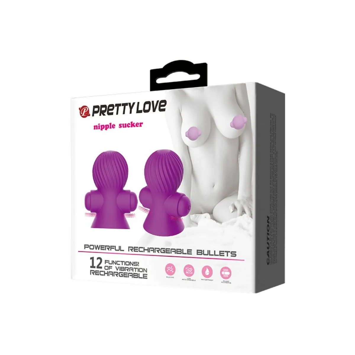 Nippelstimulatoren 12m Lila Vibration von Pretty Love Smart | Fesselliebe.de