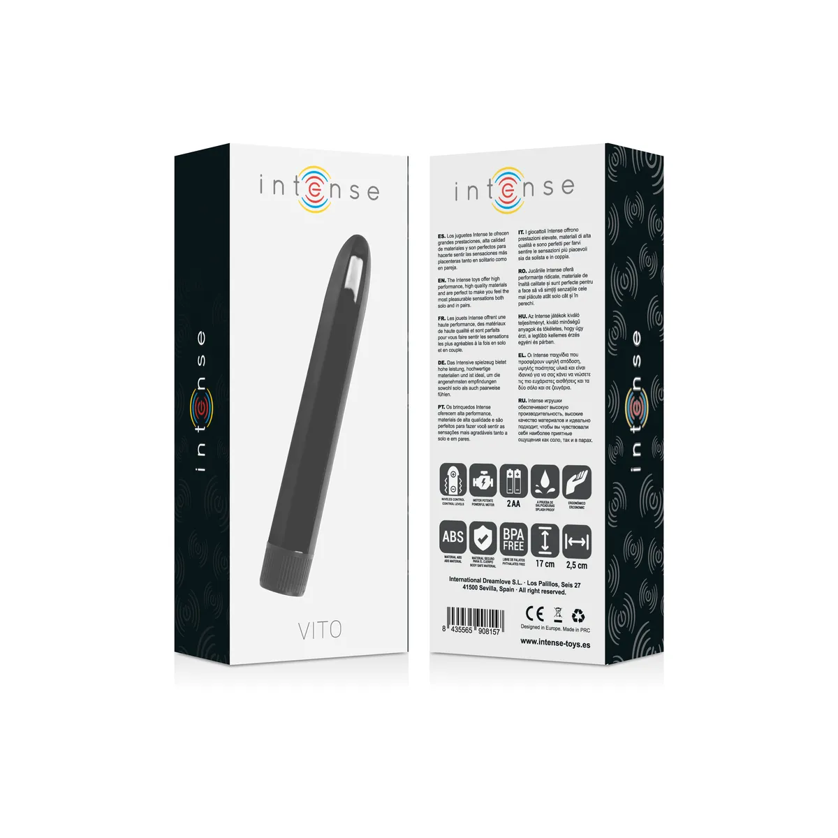 Vito Schwarz Vibrator von Intense Fun | Fesselliebe.de