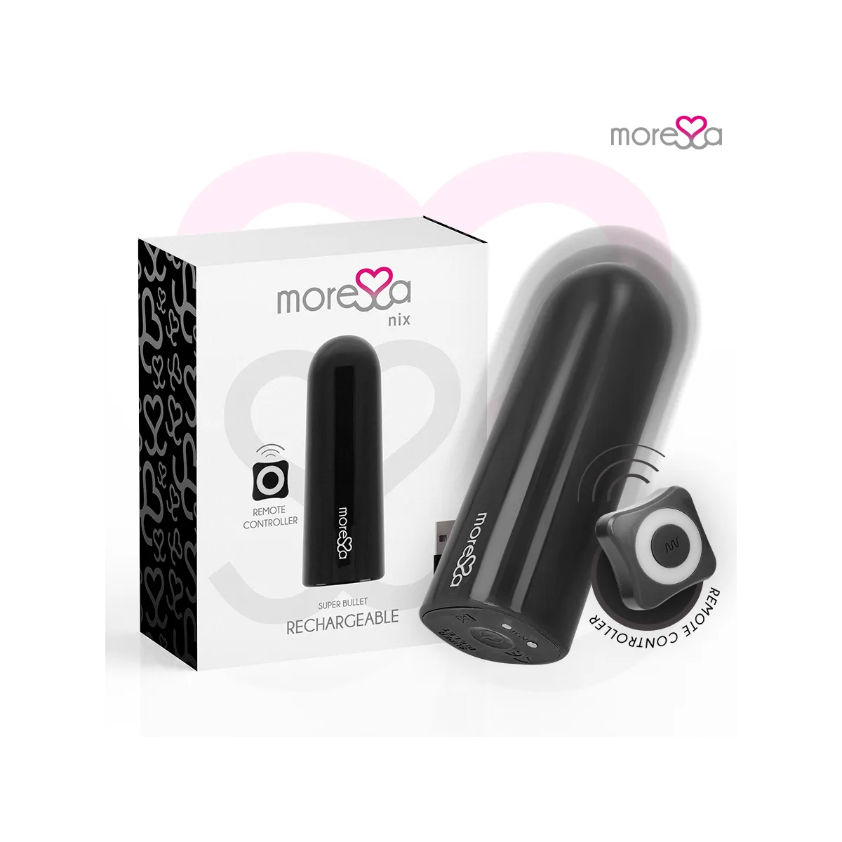 Nix Vibrator mit Fernbedienung Schwarz von Moressa | Fesselliebe.de