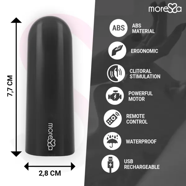 Nix Vibrator mit Fernbedienung Schwarz von Moressa | Fesselliebe.de