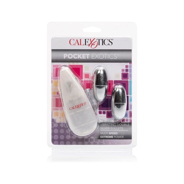 Vibrierende Kugeln Silber Duo von Calexotics | Fesselliebe.de