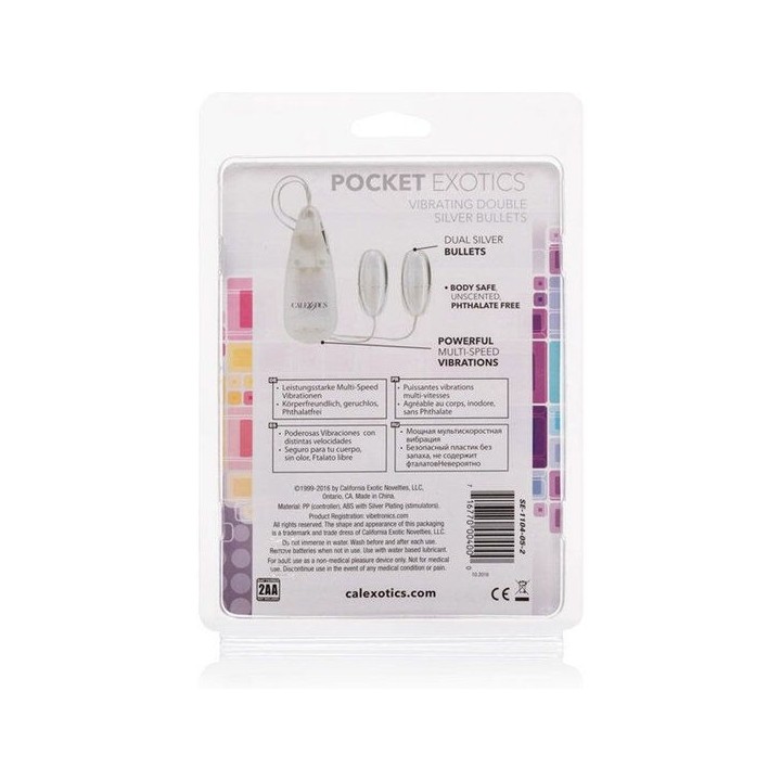 Vibrierende Kugeln Silber Duo von Calexotics | Fesselliebe.de