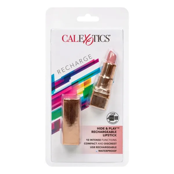 Bala wiederaufladbarer Lippenstift Hide & Play Zartes Rosa von Calexotics | Fesselliebe.de