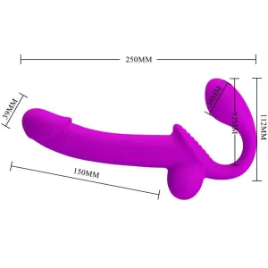 Kelpie Doppelter Strap-On-Stimulator Lila von Pretty Love