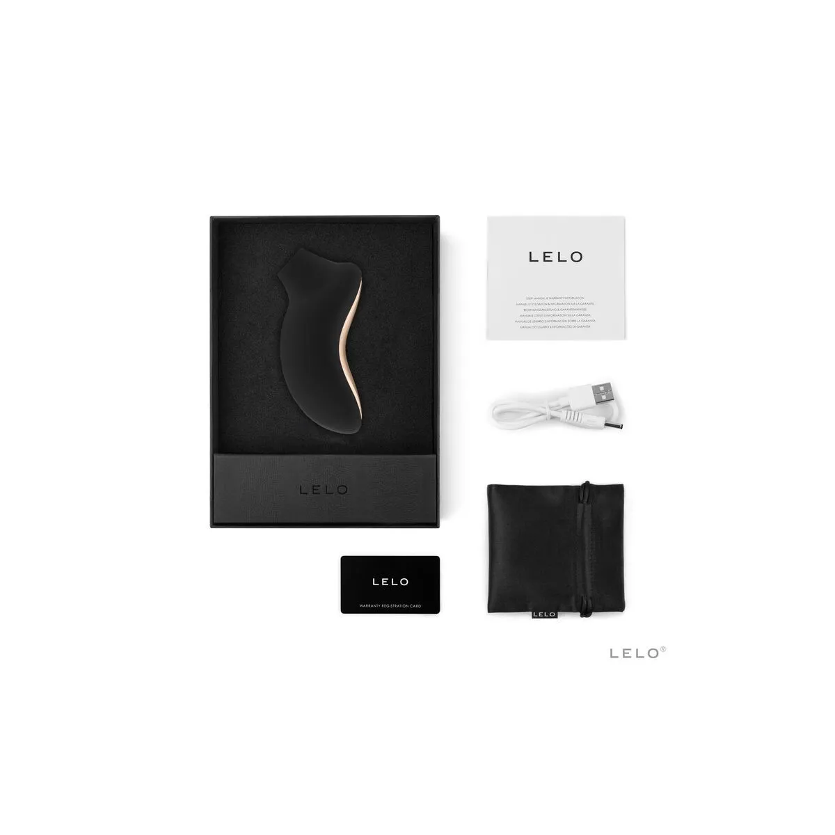 Klitoristimulator Sona 2 Schwarz von Lelo | Fesselliebe.de