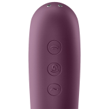 Dual Kiss Air Pulse Vibrator Weinrot von Satisfyer Air Pulse | Fesselliebe.de