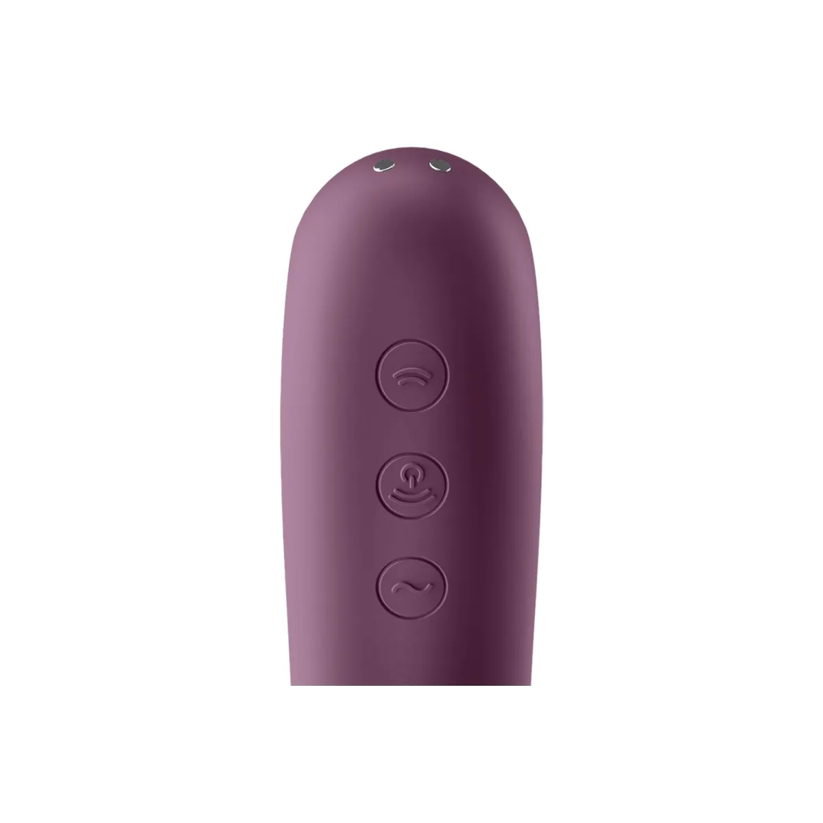Dual Kiss Air Pulse Vibrator Weinrot von Satisfyer Air Pulse | Fesselliebe.de