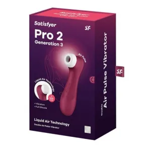 Pro 2 Generation 3 Liquid Air Technology Weinrot von Satisfyer Air Pulse